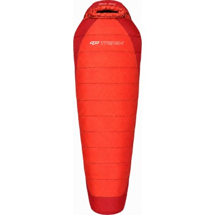 Zimní spacák TRIMM RACK 1200 dark red/red (Velikost 185 cm, Orientace zipu Pravý, Barva dark red/red)