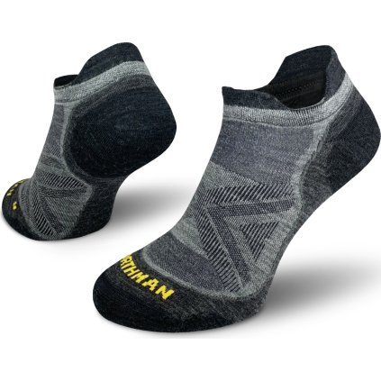 Běžecké merino ponožky NORTHMAN PRO Low světle šedé (Velikost 42-44)