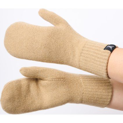 Zimní merino palčáky NORTHMAN Baldur béžové (Velikost L/XL)