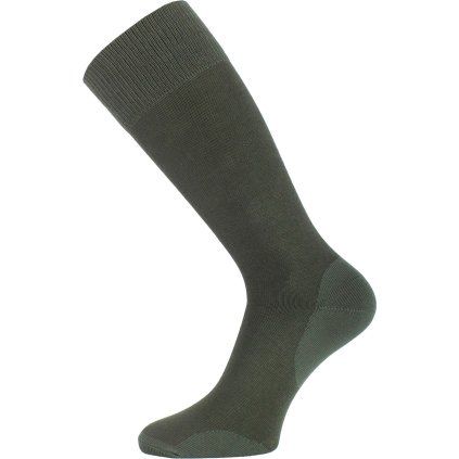 Unisex bavlněné ponožky LASTING PLF zelené (Velikost (46-49) XL)
