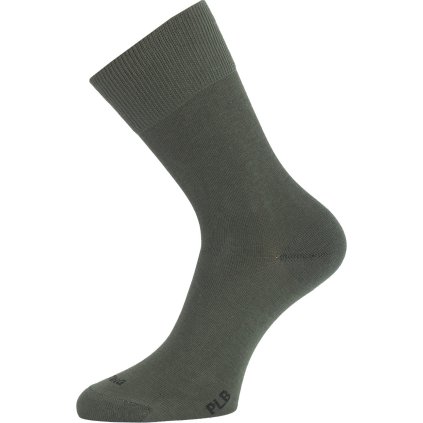 Unisex bavlněné ponožky LASTING PLB zelené (Velikost (38-41) M)