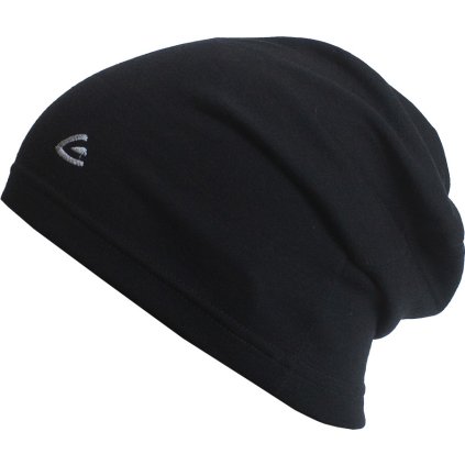 Unisex merino čepice LASTING Joly černá (Velikost S/M)