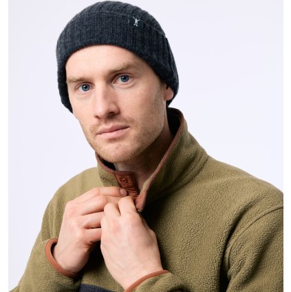 Merino beanie NORTHMAN 2:2  tmavě šedá (Barva Antracit)
