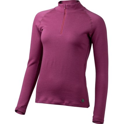 Dámská merino mikina LASTING Laura růžová (Velikost S)