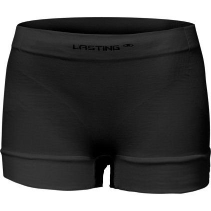 Dámské merino boxerky LASTING Maska černé (Velikost XXL)