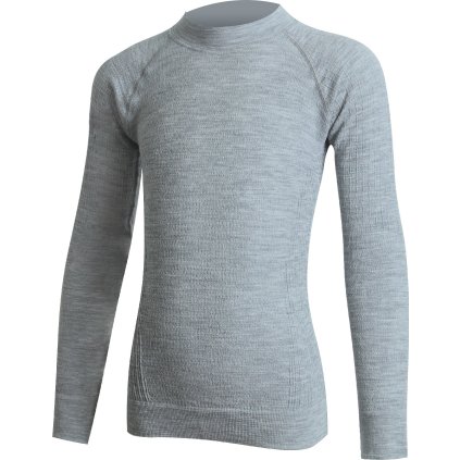 Dětské merino triko LASTING Jalo šedé (Velikost 110-122)