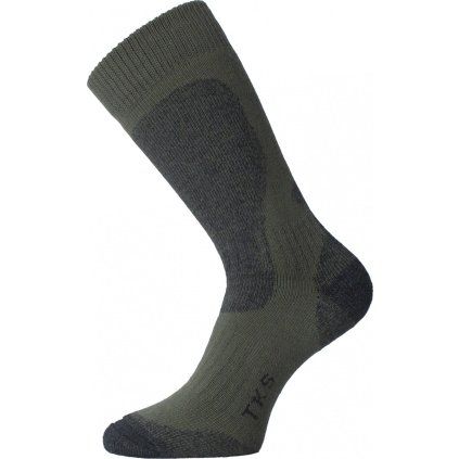 Unisex funkční ponožky LASTING TKS zelené (Velikost S)