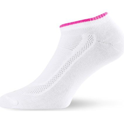 Unisex bavlněné ponožky LASTING Ara bílé/2 páry (Velikost S)