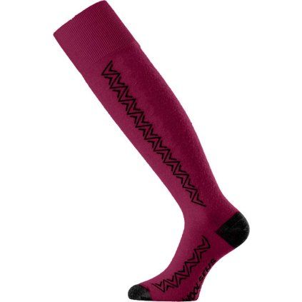Unisex merino lyžařské podkolenky LASTING FWH růžové (Velikost (38-41) M)
