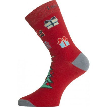 Unisex funkční ponožky LASTING VP4 červené (Velikost (34-37) S)