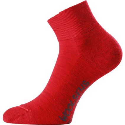 Unisex merino ponožky LASTING FWP červené (Velikost L)