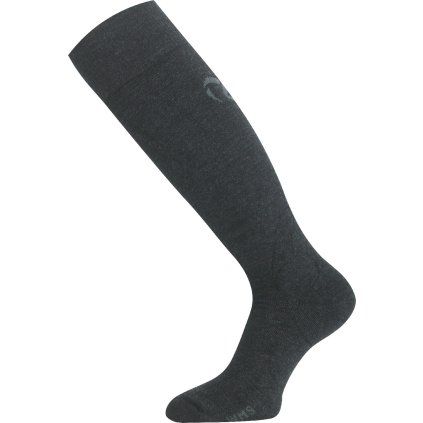 Unisex merino lyžařské podkolenky LASTING WMS šedé (Velikost S)