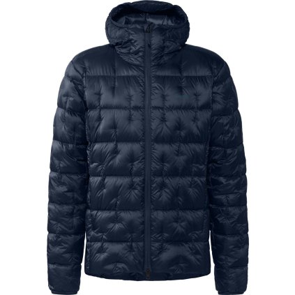 Pánská péřová bunda Haglöfs Hede Down Hood - tmavě modrá (Velikost S)
