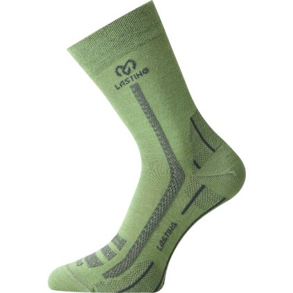 Unisex merino ponožky LASTING WLS zelené (Velikost S)