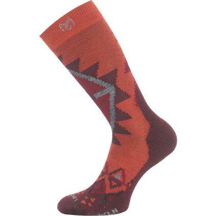 Unisex merino ponožky LASTING WLN hořčicové (Velikost S)