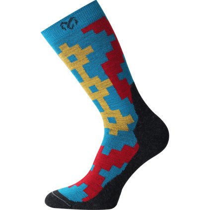 Unisex merino ponožky LASTING WHP modré (Velikost S)