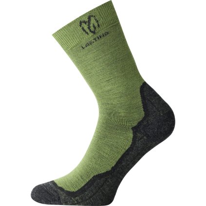 Unisex merino ponožky LASTING WHI zelené (Velikost S)