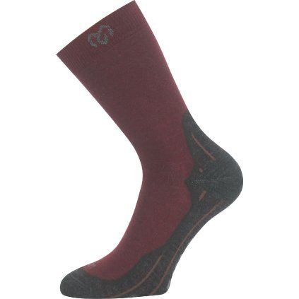 Unisex merino ponožky LASTING WHI vínová (Velikost S)