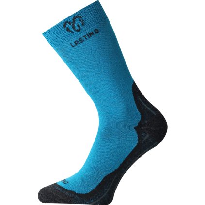 Unisex merino ponožky LASTING WHI modré (Velikost S)