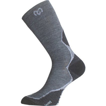 Unisex merino ponožky LASTING WAI šedé (Velikost S)
