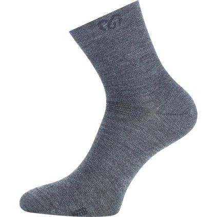 Unisex merino ponožky LASTING WAB šedé (Velikost S)