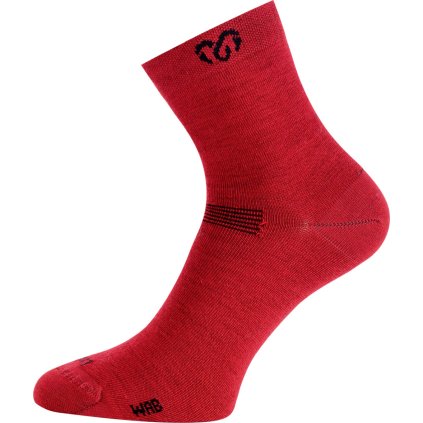 Unisex merino ponožky LASTING WAB červené (Velikost S)