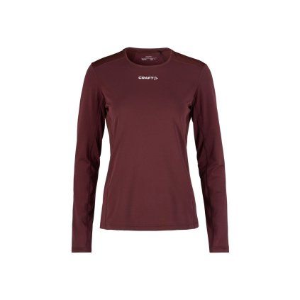 Dámské tréninkové triko CRAFT ADV Essence LS 2 - červená (Velikost XS)
