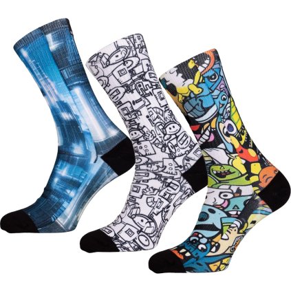 Ponožky ELEVEN Nina 3 pack 03 (Velikost L-XL (42 - 45))