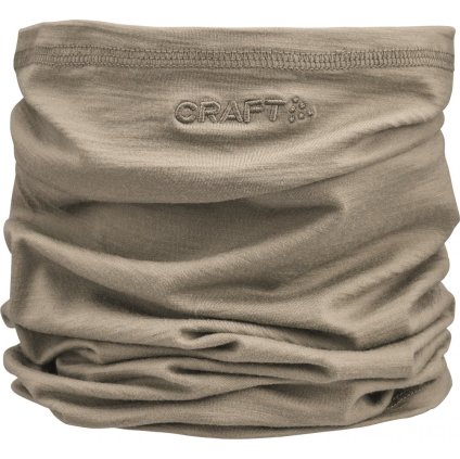 Funkční merino nákrčník CRAFT Essence Wool - béžová (Velikost UNI)