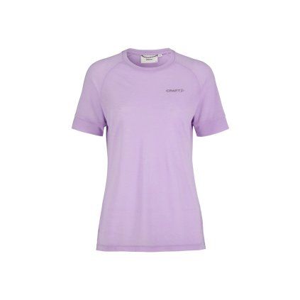 Dámské sportovní triko CRAFT Wool SS - fialová (Velikost XS)