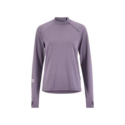 Dámské běžecké triko CRAFT SubZ Zip Jersey - fialová (Velikost XS)