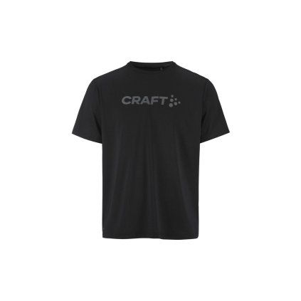 Pánské funkční triko CRAFT Essence Logo 2 pánské - černá (Velikost XS)