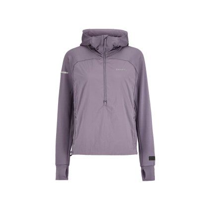 Dámská bunda CRAFT SubZ Light Hood Sweater - fialová (Velikost XS)