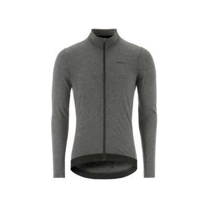 Pánský merino cyklodres CRAFT Bike SubZ Wool LS - černá (Velikost S)