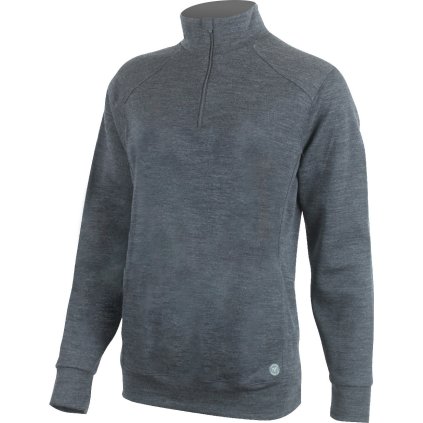 Dámská merino mikina LASTING Amira šedá (Velikost L)