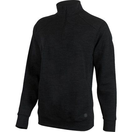 Dámská merino mikina LASTING Amira černá (Velikost S)