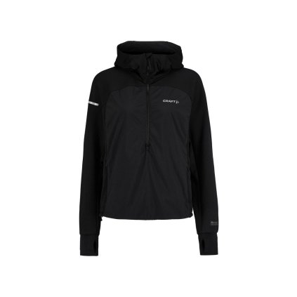 Dámská bunda CRAFT SubZ Light Hood Sweater - černá (Velikost XS)
