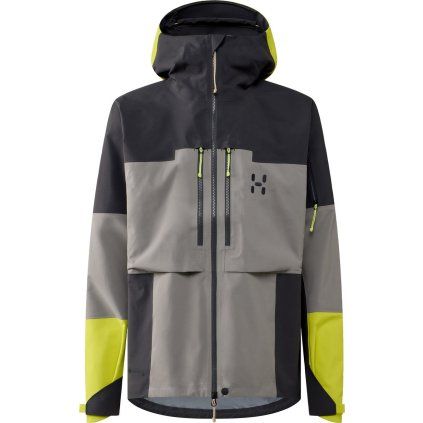 Pánská outdoorová bunda Haglöfs Spitz GTX PRO - šedá (Velikost S)