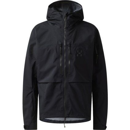 Pánská outdoorová bunda Haglöfs Spitz GTX PRO - černá (Velikost S)