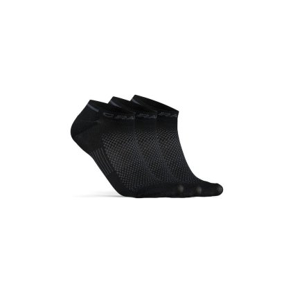 Funkční ponožky CRAFT CORE Dry Shaftless 3-pack - černá (Velikost 40-42)