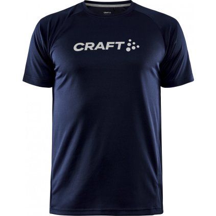 Pánské funkční triko CRAFT CORE Essence Logo - modrá (Velikost XS)