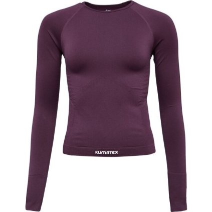 Dámské bezešvé triko KLIMATEX Meya fialová (Velikost L/XL)