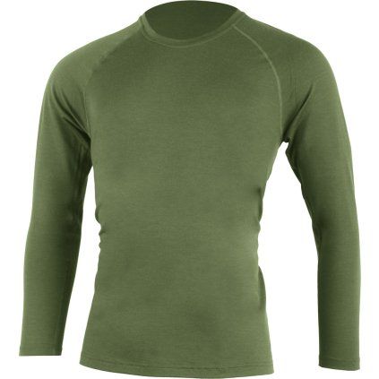 Pánské merino triko LASTING Atar zelené (Velikost S)