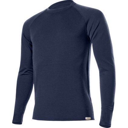 Pánská merino mikina LASTING Wity modrá (Velikost XL)