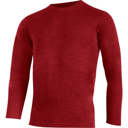 Pánská merino mikina LASTING Andres červená (Velikost M)