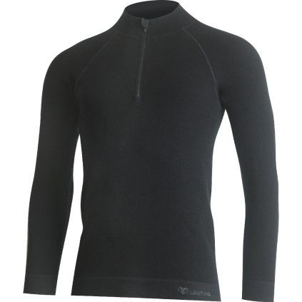 Pánské merino triko LASTING Witek černé (Velikost S/M)