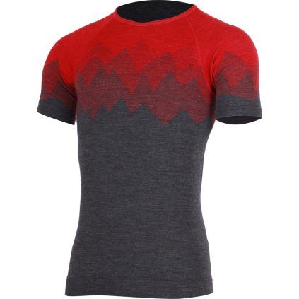 Pánské merino triko LASTING Wesor červené (Velikost 2XL/3XL)