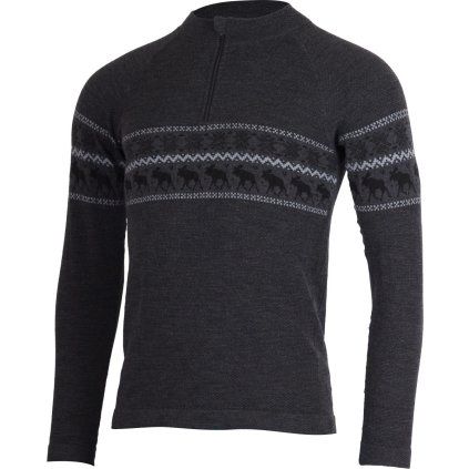 Pánské merino triko LASTING Waron šedé (Velikost 2XL/3XL)
