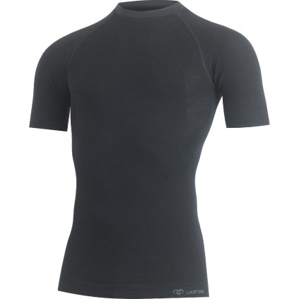 Pánské merino triko LASTING Wabel černé (Velikost S/M)