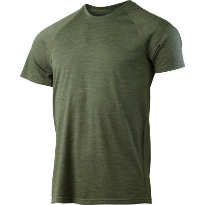 Pánské merino triko LASTING Quido zelené (Velikost XL)